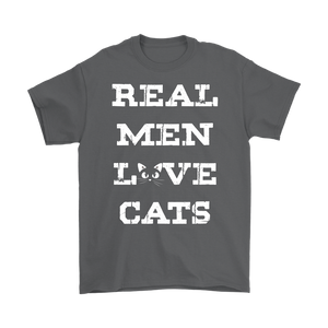 Charcoal REAL MEN LOVE CATS Men