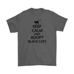 KEEP CALM AND ADOPT BLACK CATS CHARCOAL FOR MEN