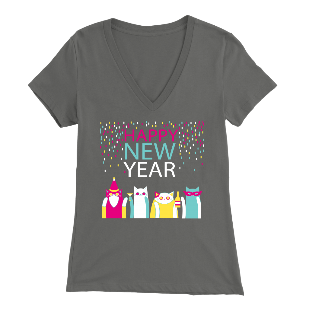 HAPPY NEW YEAR GRAY FOR WOMEN