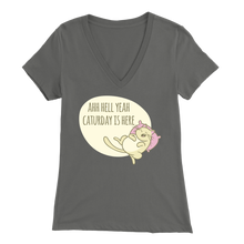 Load image into Gallery viewer, AHH HELL YEAH CATURDAY IS HERE DARK GRAY FOR WOMEN
