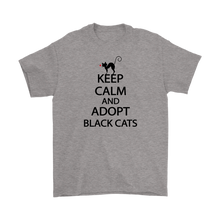 Load image into Gallery viewer, KEEP CALM AND ADOPT BLACK CATS LIGHT GRAY FOR MEN