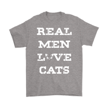 Load image into Gallery viewer, Sport Grey REAL MEN LOVE CATS Men