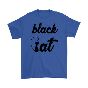 BLACK CAT DESIGN BLUE FOR ME