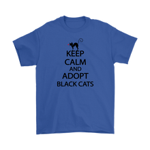 Load image into Gallery viewer, KEEP CALM AND ADOPT BLACK CATS BLUE FOR MEN