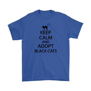 KEEP CALM AND ADOPT BLACK CATS BLUE FOR MEN