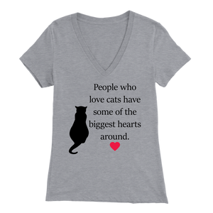 Athletic Heather People Who Love Cats Women