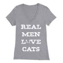 Load image into Gallery viewer, Athletic Heather Real Men Love Cats Women