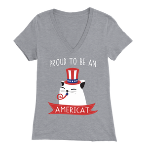 Athletic Heather PROUD TO BE AN AMERICAT Women