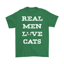 Load image into Gallery viewer, Irish Green REAL MEN LOVE CATS Men