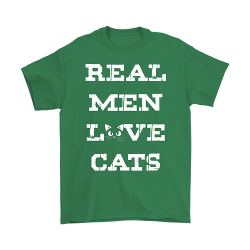 Irish Green REAL MEN LOVE CATS Men