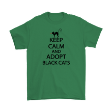 Load image into Gallery viewer, KEEP CALM AND ADOPT BLACK CATS GREEN FOR MEN