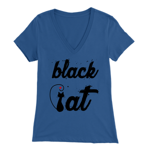 BLACK CAT DESIGN BLUE FOR WOMEN