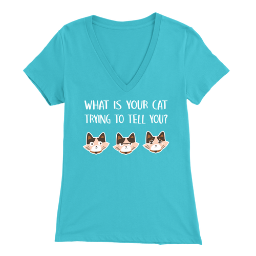 Cat Faces Light Blue for Women