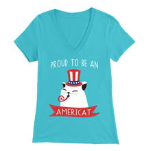 Load image into Gallery viewer, Turquoise PROUD TO BE AN AMERICAT Women