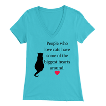 Load image into Gallery viewer, Turquoise People Who Love Cats Women