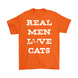 Orange REAL MEN LOVE CATS Men