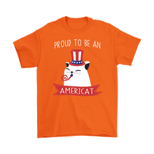 Load image into Gallery viewer, Orange PROUD TO BE AN AMERICAT Men