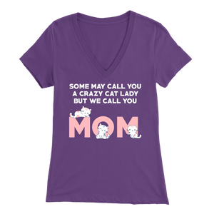 Purple Crazy Cat Lady But We Call You Mom Women