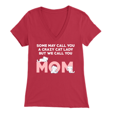 Load image into Gallery viewer, Red Crazy Cat Lady But We Call You Mom Women