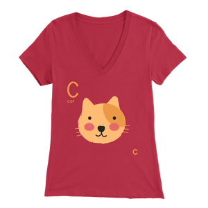 CUTE TABBY CAT RED FOR WOMEN