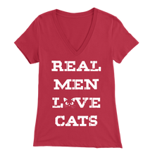 Load image into Gallery viewer, Red Real Men Love Cats Women