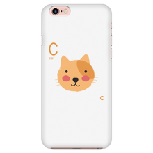 Load image into Gallery viewer, Glossy Plastic Case Cat Design