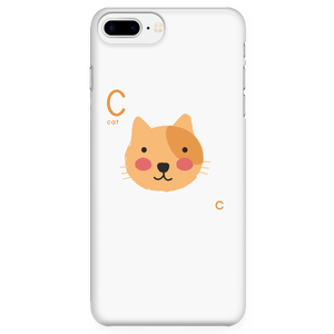 Glossy Plastic Case Cat Design
