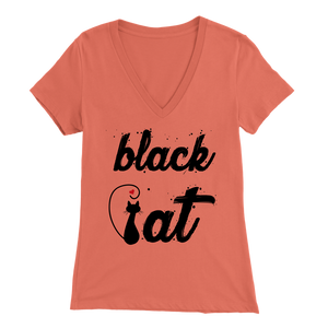 BLACK CAT DESIGN PINK FOR WOMEN