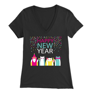 HAPPY NEW YEAR BLACK FOR WOMEN