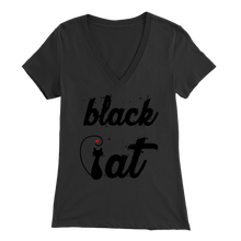Load image into Gallery viewer, BLACK CAT DESIGN BLACK FOR WOMEN