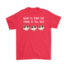 Load image into Gallery viewer, Red Men Tee - Cute Cat Design