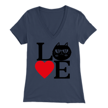 Load image into Gallery viewer, Navy Love Design Women