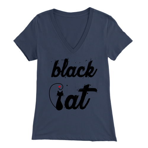 BLACK CAT DESIGN NAVY FOR WOMEN