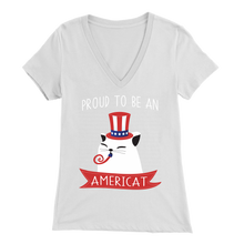 Load image into Gallery viewer, White PROUD TO BE AN AMERICAT Women